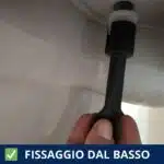 Cerniere fisse Titan per copriwater termoindurenti fissaggio dal basso chiave inclusa - immagine 4