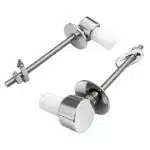 Cerniere fisse Atlas per copriwater termoindurenti fissaggio dall'alto