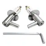 Cerniere fisse Vulcan per copriwater termoindurenti fissaggio dall'alto