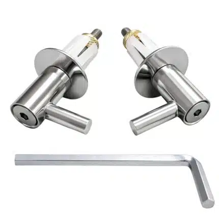 Cerniere fisse Vulcan per copriwater termoindurenti fissaggio dall'alto