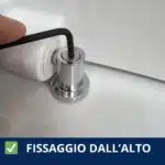 Cerniere fisse Vulcan per copriwater termoindurenti fissaggio dall'alto - immagine 4