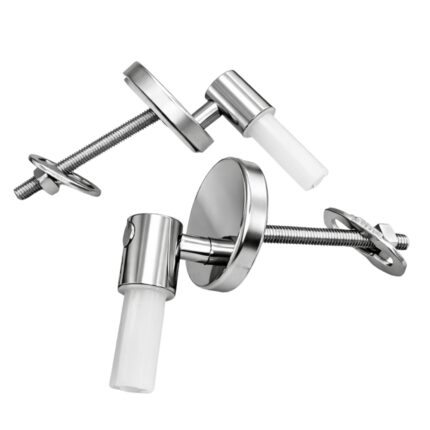 Cerniere regolabili Orion per copriwater termoindurenti fissaggio dall'alto