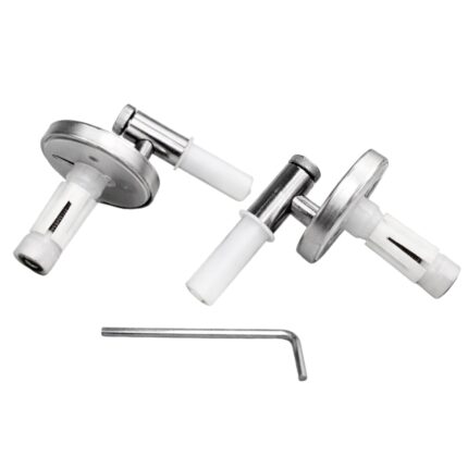 Cerniere regolabili Orion 2 per copriwater termoindurenti fissaggio dall'alto