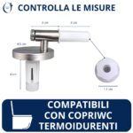 Cerniere regolabili Orion 2 per copriwater termoindurenti fissaggio dall'alto - immagine 2