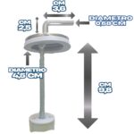 Cerniere regolabili fissaggio dal basso acciaio inox per copriwc termoindurente - immagine 2