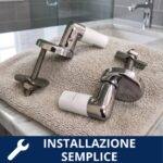 Cerniere regolabili Hammer per copriwater termoindurenti fissaggio dall'alto - immagine 3