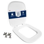 Copriwater One Rak Ceramics Slim Soft Close termoindurente bianco come originale