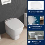 Copriwater One Rak Ceramics Slim Soft Close termoindurente bianco come originale - immagine 4