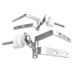 Cerniere per copriwc Conca in legno inclinate in acciaio