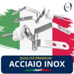 Cerniere per copriwc Conca in legno inclinate in acciaio - immagine 5