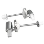 Cerniere regolabili Soft Close Eco per copriwater termoindurenti fissaggio dal basso