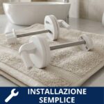 Cerniere regolabili Snow per copriwater termoindurenti fissaggio dal basso - immagine 3