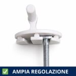 Cerniere regolabili Snow per copriwater termoindurenti fissaggio dal basso - immagine 5