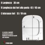 Copriwater Traccia G.S.I. legno rivestito in resina poliestere bianco - immagine 2