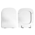 Copriwater Traccia G.S.I. legno rivestito in resina poliestere bianco