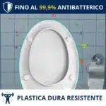 Copriwater Join Lungo Pozzi Ginori termoindurente bianco Come Originale - immagine 3