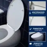 Copriwater Join Lungo Pozzi Ginori termoindurente bianco Come Originale - immagine 4