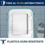 Copriwater Novecento Pozzi Ginori Soft Close termoindurente bianco Come Originale - immagine 3