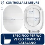 Copriwater Verso Comfort Catalano termoindurente bianco Come Originale - immagine 2
