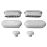 Kit paracolpi in gomma per copriwater termoindurente multi spessore