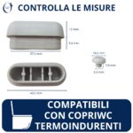 Kit paracolpi in gomma per copriwater termoindurente multi spessore - immagine 6