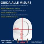 Copriwater Originale Neoclassica Sbordoni sospeso legno rivestito in resina poliestere bianco - immagine 3