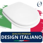 Copriwater Originale Neoclassica Sbordoni sospeso legno rivestito in resina poliestere bianco - immagine 6