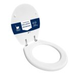 Copriwater Originale Palladio Sbordoni legno rivestito in resina poliestere bianco