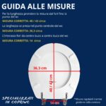 Copriwater Originale Palladio Sbordoni legno rivestito in resina poliestere bianco - immagine 3