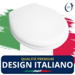 Copriwater Originale Palladio Sbordoni legno rivestito in resina poliestere bianco - immagine 6