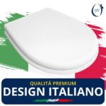 Copriwater Originale Up Sanitosco legno rivestito in resina poliestere bianco - immagine 6