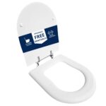 Copriwater Originale Free Sanitosco legno rivestito in resina poliestere bianco