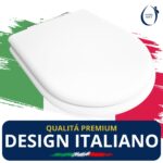 Copriwater Originale Free Sanitosco legno rivestito in resina poliestere bianco - immagine 6