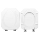 Copriwater Millenovecentotrenta Duravit legno rivestito in resina poliestere bianco