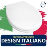 Copriwater Originale Kela Sanitosco legno rivestito in resina poliestere bianco - immagine 6