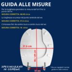 Copriwater Disabili Originale Kela Aperto Sanitosco legno rivestito in resina poliestere bianco - immagine 3