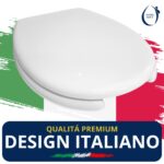 Copriwater Disabili Originale Kela Aperto Sanitosco legno rivestito in resina poliestere bianco - immagine 6