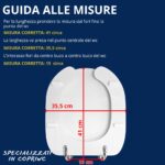 Copriwater Disabili Originale Open Aperto Sanitosco legno rivestito in resina poliestere bianco - immagine 3