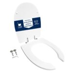 Copriwater Disabili Originale Evolution Aperto Sanitosco legno rivestito in resina poliestere bianco