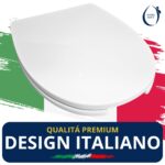 Copriwater Disabili Originale Evolution Aperto Sanitosco legno rivestito in resina poliestere bianco - immagine 6