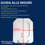 Copriwater Decò Cesame legno rivestito in resina poliestere bianco - immagine 3