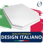 Copriwater Decò Cesame legno rivestito in resina poliestere bianco - immagine 6