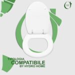 OCCASIONE, piccolo difetto - Copriwater Loft Hidra legno rivestito in resina poliestere bianco - immagine 5