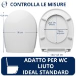 Copriwater Liuto Ideal Standard termoindurente bianco Soft Close - immagine 2