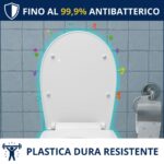 Copriwater Liuto Ideal Standard termoindurente bianco Soft Close - immagine 3