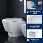 Copriwater Q3 Pozzi Ginori Soft Close termoindurente bianco Come Originale - immagine 4