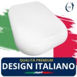 Copriwater Q3 Pozzi Ginori Soft Close termoindurente bianco Come Originale - immagine 6