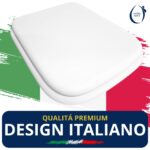 Copriwater Advance Sanindusa legno rivestito in resina poliestere bianco - immagine 6