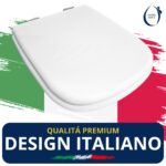 Copriwater Arcadia Bellavista legno rivestito in resina poliestere bianco - immagine 6