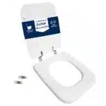 Copriwater Duna Bellavista legno rivestito in resina poliestere bianco